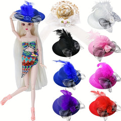 Chicken Hat Doll Princess Hair Accessory for 6 inch Dolls and Chickens