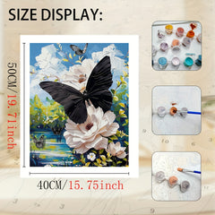 DIY Butterfly & Floral Canvas Painting Kit for Beginners