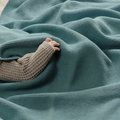 Soft Knitted Waffle Blanket Breathable Universal Size for All Seasons Travel
