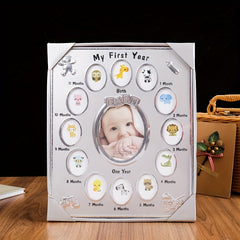 Baby's First Year Picture Frame Newborn Baby Growth Photo Frame