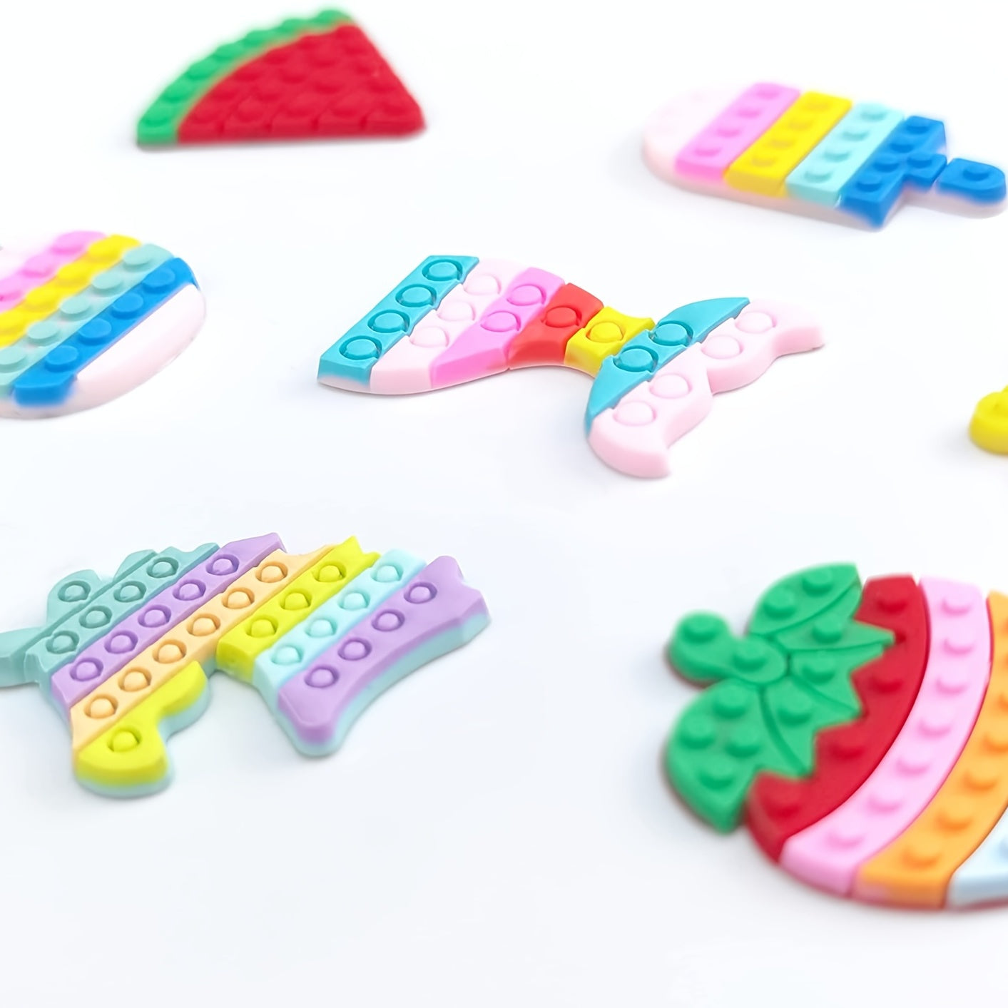 21pcs Pop Themed Girls Shoe Charms Kit Shoe Decoration Accessories