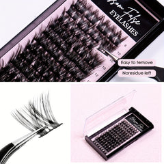 48 Pcs Cluster Style Individual Cluster Lashes DIY Eyelash Extension Kit