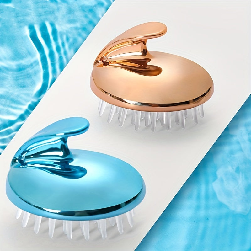 Silicone Shampoo Brush Head Massage Hair Wash Comb
