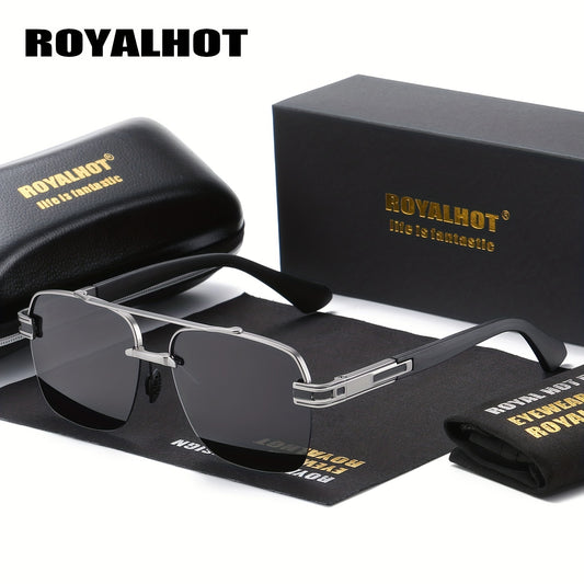 RoyalHot Men's Polarized Metal Driving Sunglasses Unisex