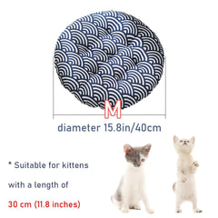 Cozy Round Cat Nest Mat, Thickened Fabric