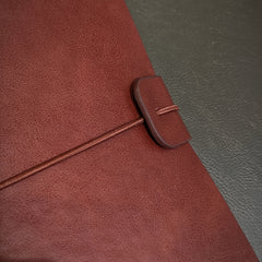 Brown Leather Masonic Journal Soft Cover Embossed Symbol