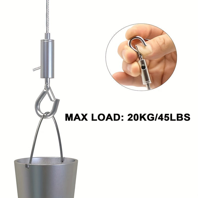 Adjustable Picture Hanging Wire Kit Stainless Steel Hanging Line