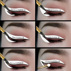 4 Style Eyeliner & Eyeshadow Stencil Kit - Create Perfect Looks