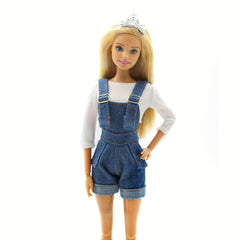 Denim Doll Costume Set 2pcs for 11.81 Inch Dolls