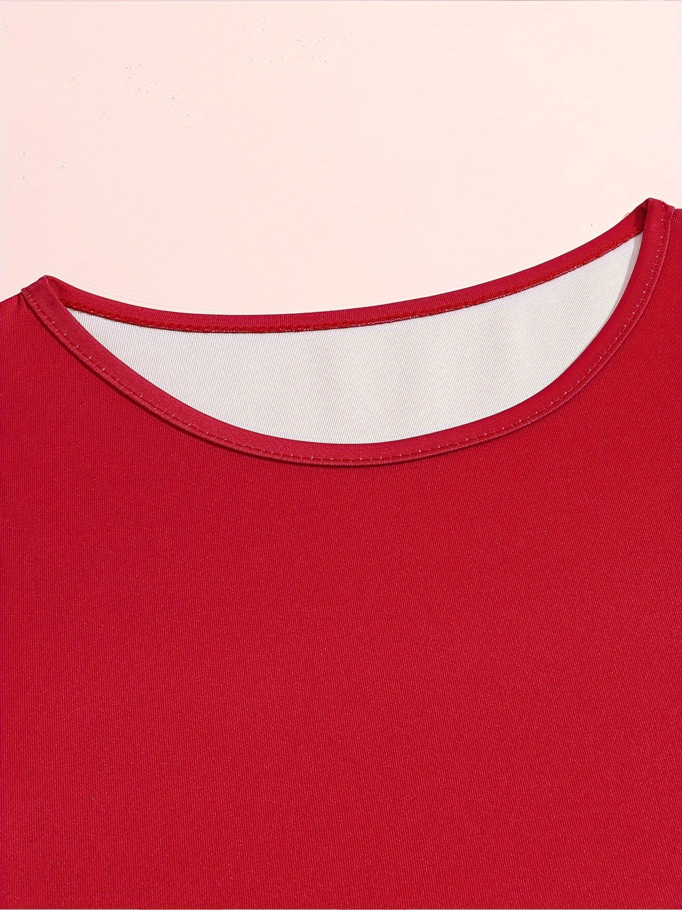 Girls Splicing Long Sleeve Dress Crew Neck Christmas Party Gift