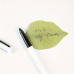 50 Sheets Tree Leaf Sticky Notes Message Stickers Note Paper
