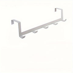 2pcs Iron Door Back Five Link Hook Strong Load-bearing Clothes Hook