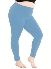 Women's Plus Size Skinny Trousers Elastic High Rise Stretch Pants