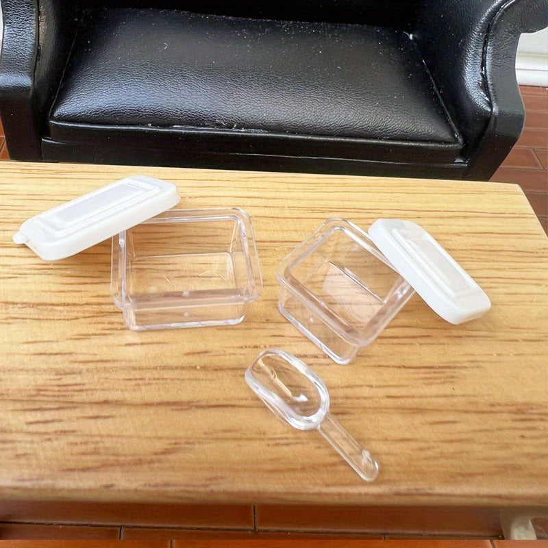 5pcs 1:12 Scale Dollhouse Bento Box Set Miniatures DIY Kitchen Decor