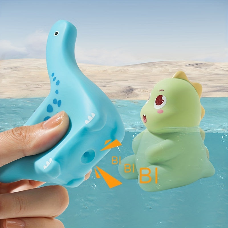 3pcs Baby Dinosaur Bath Toys For Toddler Mold Kids Bathtub Pool Toys