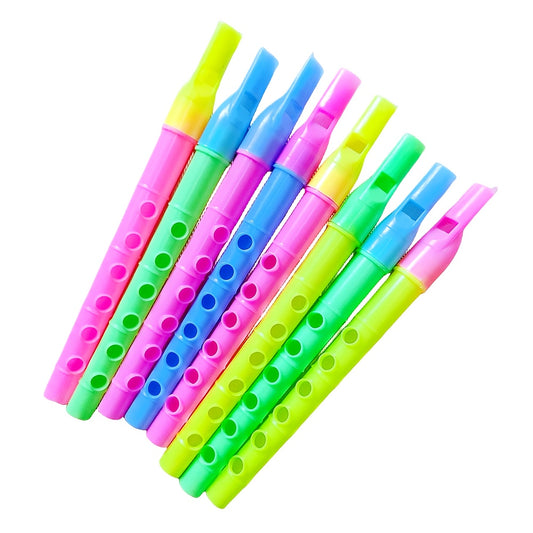Vertical Recorder Toy Mini Fun Flute Instrument for Parties and Holidays