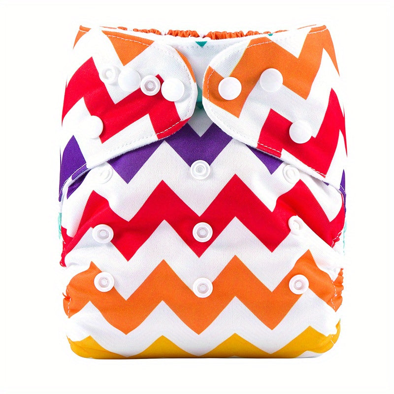 Striped Print Diaper Fox Design for Baby Boys Girls