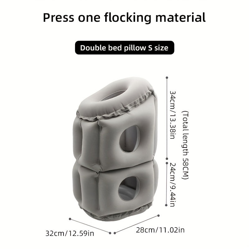 Ultralight Inflatable Pillow for Neck & Lumbar Support