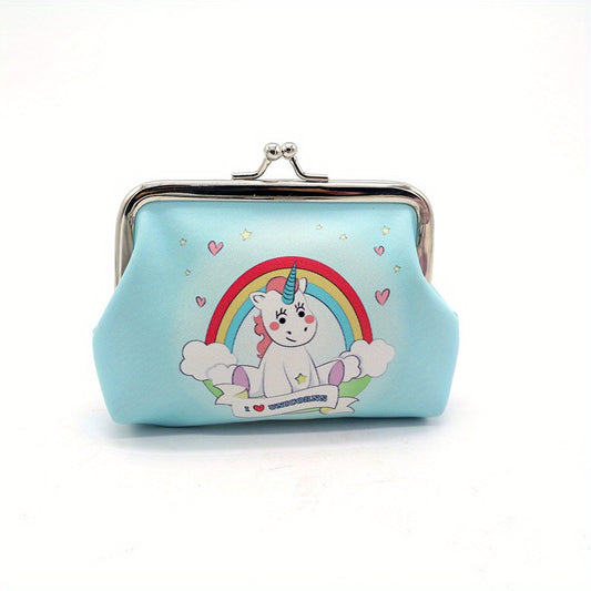 Cartoon Unicorn Coin Purse Bag Animal Pouch Key Bag Birthday Gift