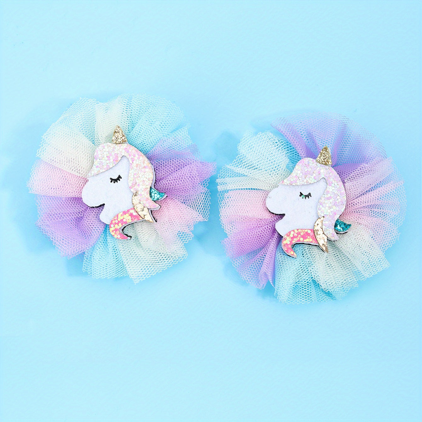 2pcs Unicorn Hair Clips - Perfect Holiday Gift for Girls