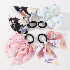 4pcs Women's Streamer Elastic Hair Rope Hair Accessories