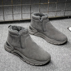 Men's Zipper Boots with Fleece Lining
