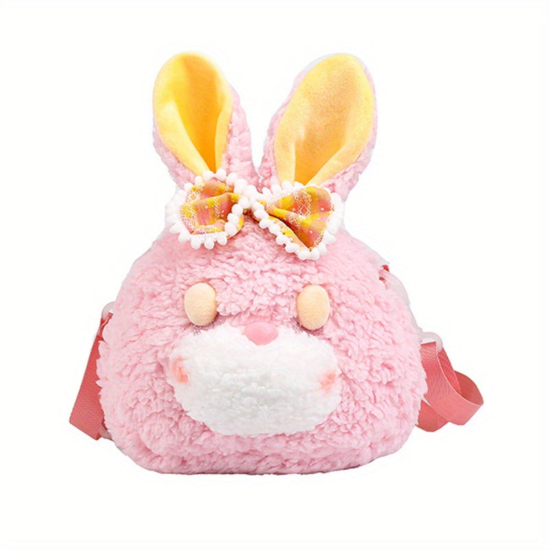 Plush Rabbit Crossbody Bag Zipper Messenger Bag Coin Purse