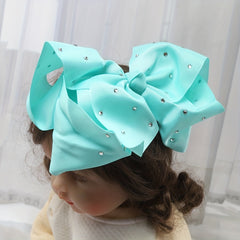 Girls Large Bow Rhinestone Hairpin Princess Hair Accessories