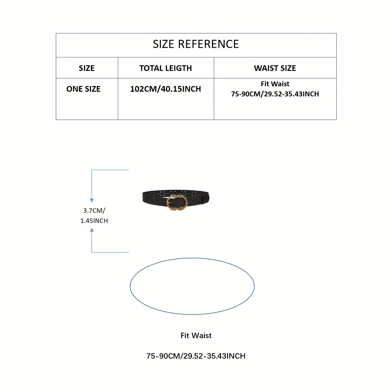 Irregular Hollow Buckle Wide Belt Geometric PU Waistband for Party Prom