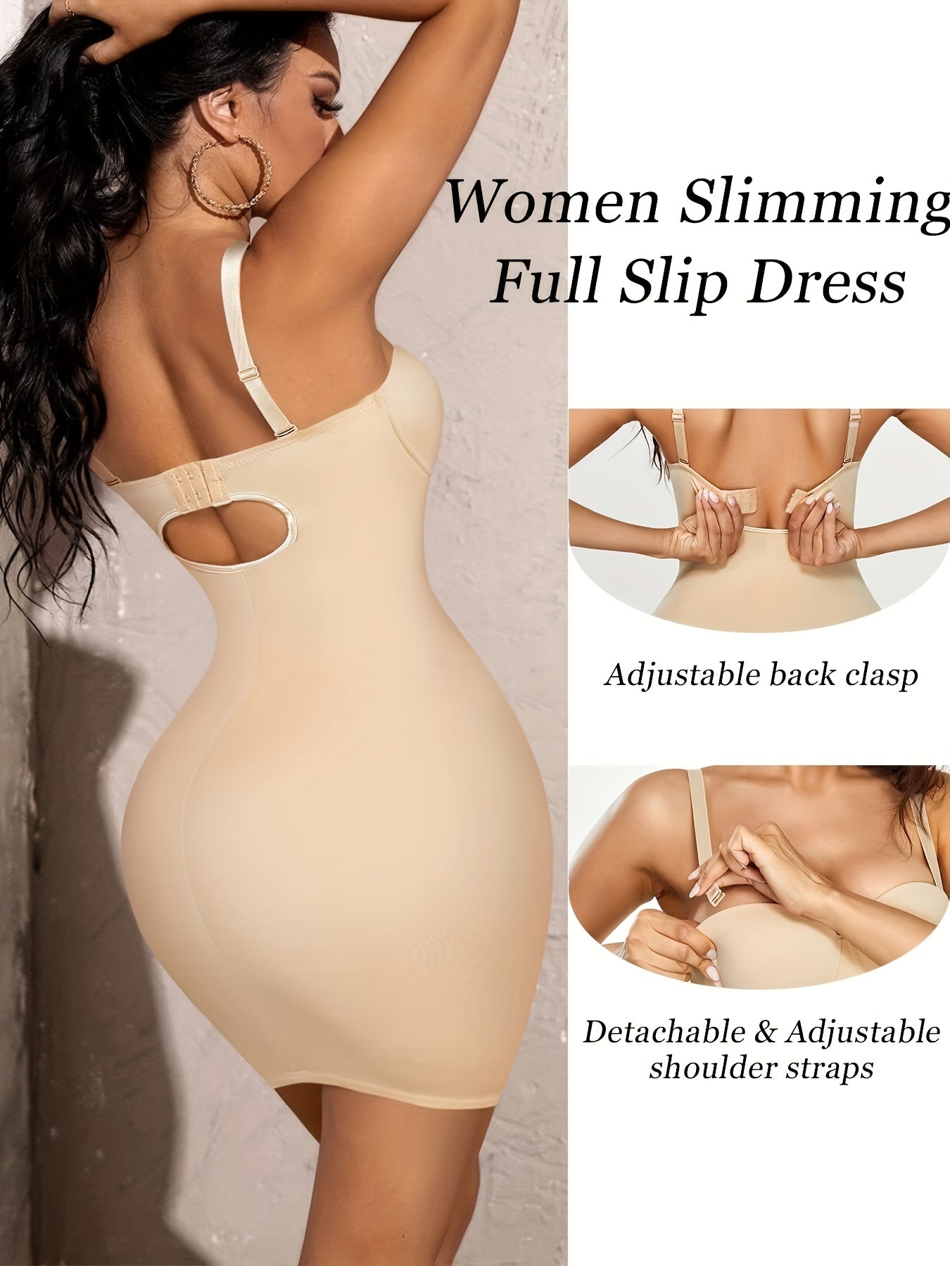Bodycon Dress with Tummy Control Shapewear for Women