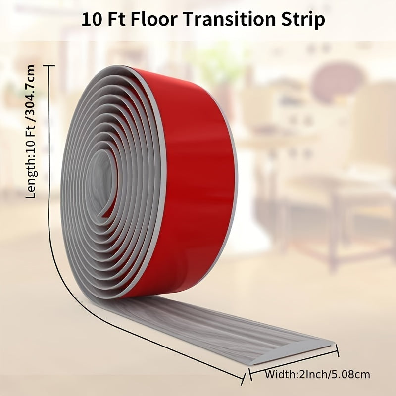 Floor Transition Strip Self-Adhesive 5.08cm Wide Vinyl Floor Divider Strip