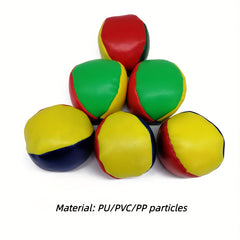 3PCS Leather Round Sandbags Throwing Game Sandbag Ball Student Fitness Props