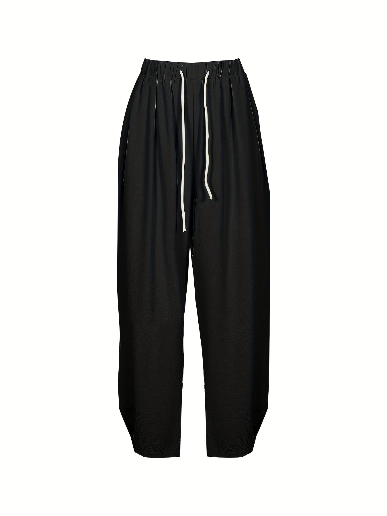  High Rise Harem Trousers With Pockets