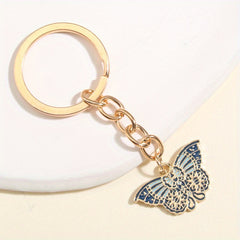 Butterfly Keychain Metal Key Ring Gift For Mom Friends