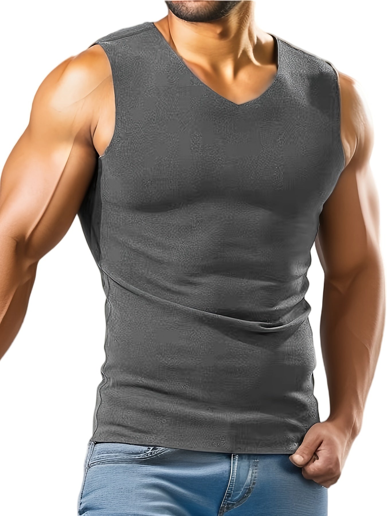 Men's Thickened Warm Underwear High Elastic Sleeveless Top