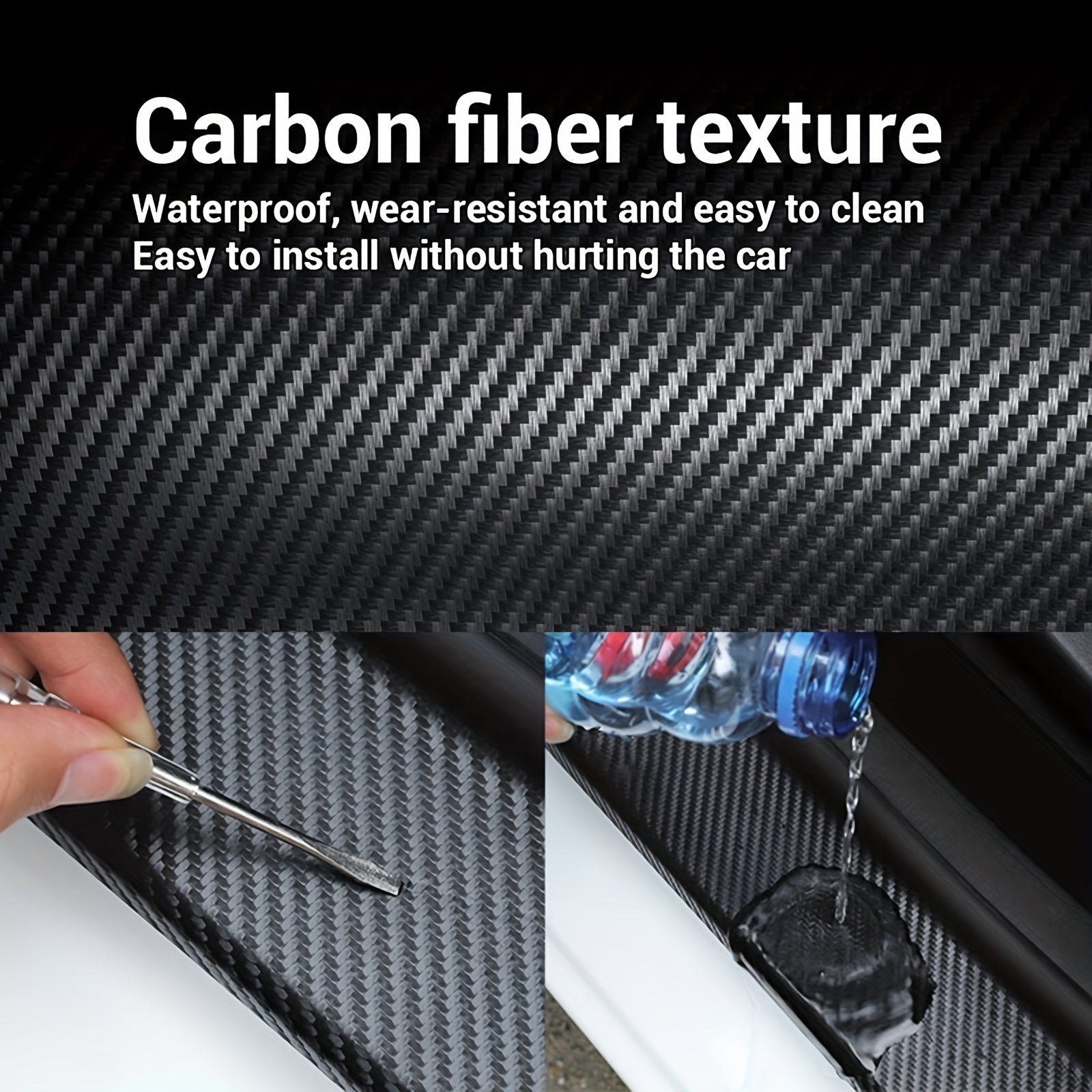 Nano Carbon Fiber Car Sticker Protects Car from Scratches & Water Damage