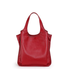 Women's Large Leather Hobo Shoulder Bag with Solid Handbag