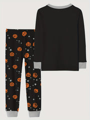 Skeleton Pattern Kid's Pajamas Halloween Style PJ Set