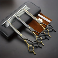 Professional Pet Grooming Scissors Dual Purpose for Thin Hair Trimming