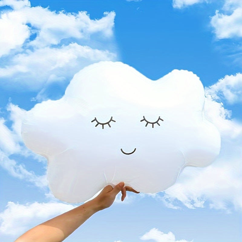 Rainbow Cloud Balloon Birthday Decoration Props Ribbon Cloud Aluminum Film