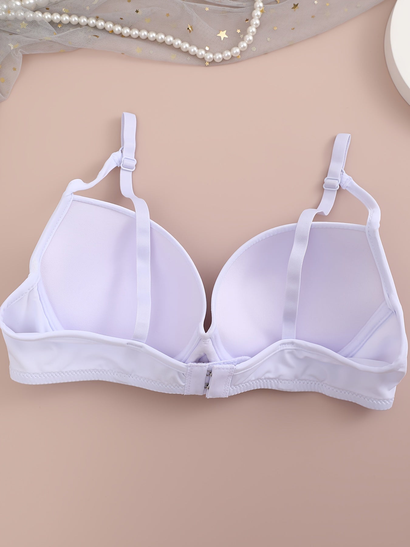 Comfy Push Up Bra Solid T Shirt Bra for Women