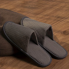 Men's Round Toe Slip On Non slip Bedroom Slippers Home Shoes