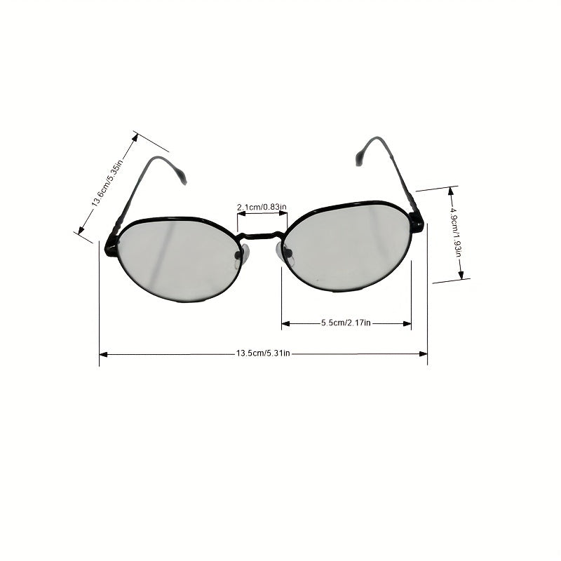 Round Anti Light Glasses For Women Men Students