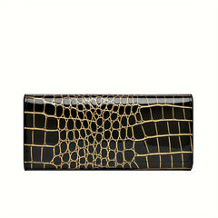 Crocodile Texture Clutch Wallet for Fashionistas