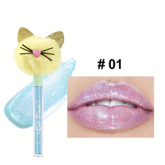 Cat Head Lip Gloss Moisturizing Lip Honey Waterproof Makeup