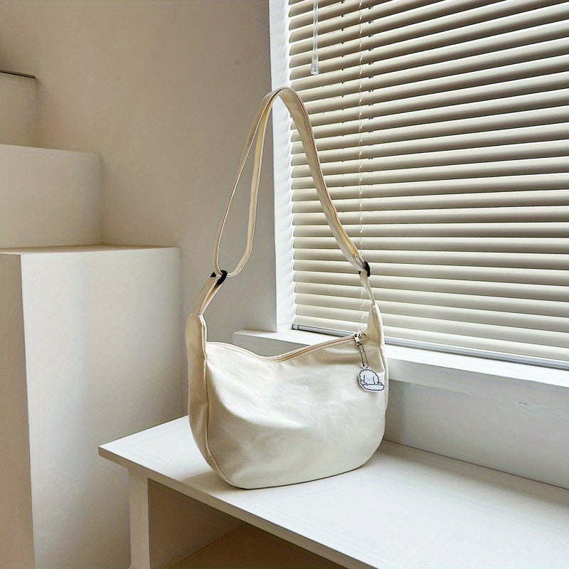 Minimalist Shoulder Bag Zipper Crossbody Bag Casual Underarm Bag