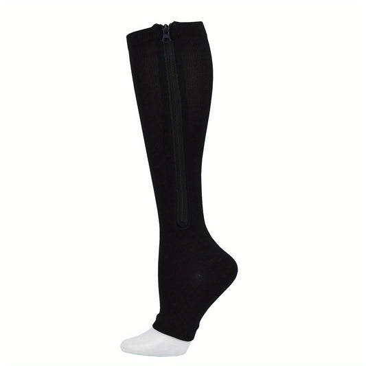 Toeless Compression Socks for Yoga & Fitness - Sports Thigh Long Stockings