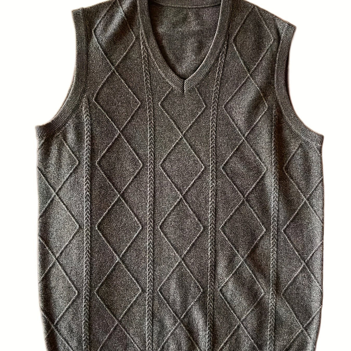 Men's Wool Knitted Vest for Autumn Winter