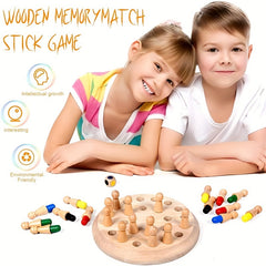 Wooden Memory Chess Board Game for Kids