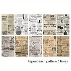 60pcs Ancient Rhyme Series Retro Literary Non-adhesive Paper Pack